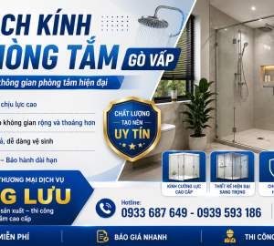 Vách kính phòng tắm Gò Vấp – Tối ưu không gian sống với thiết kế hiện đại và tiện nghi