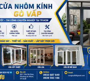 Cửa Nhôm Kính Gò Vấp Đẹp, Bền, Giá Tốt – Thi Công Chuyên Nghiệp Tại TP.HCM