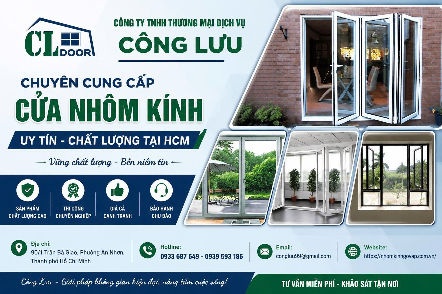 Thi Công Nhôm Kính TP.HCM Uy Tín