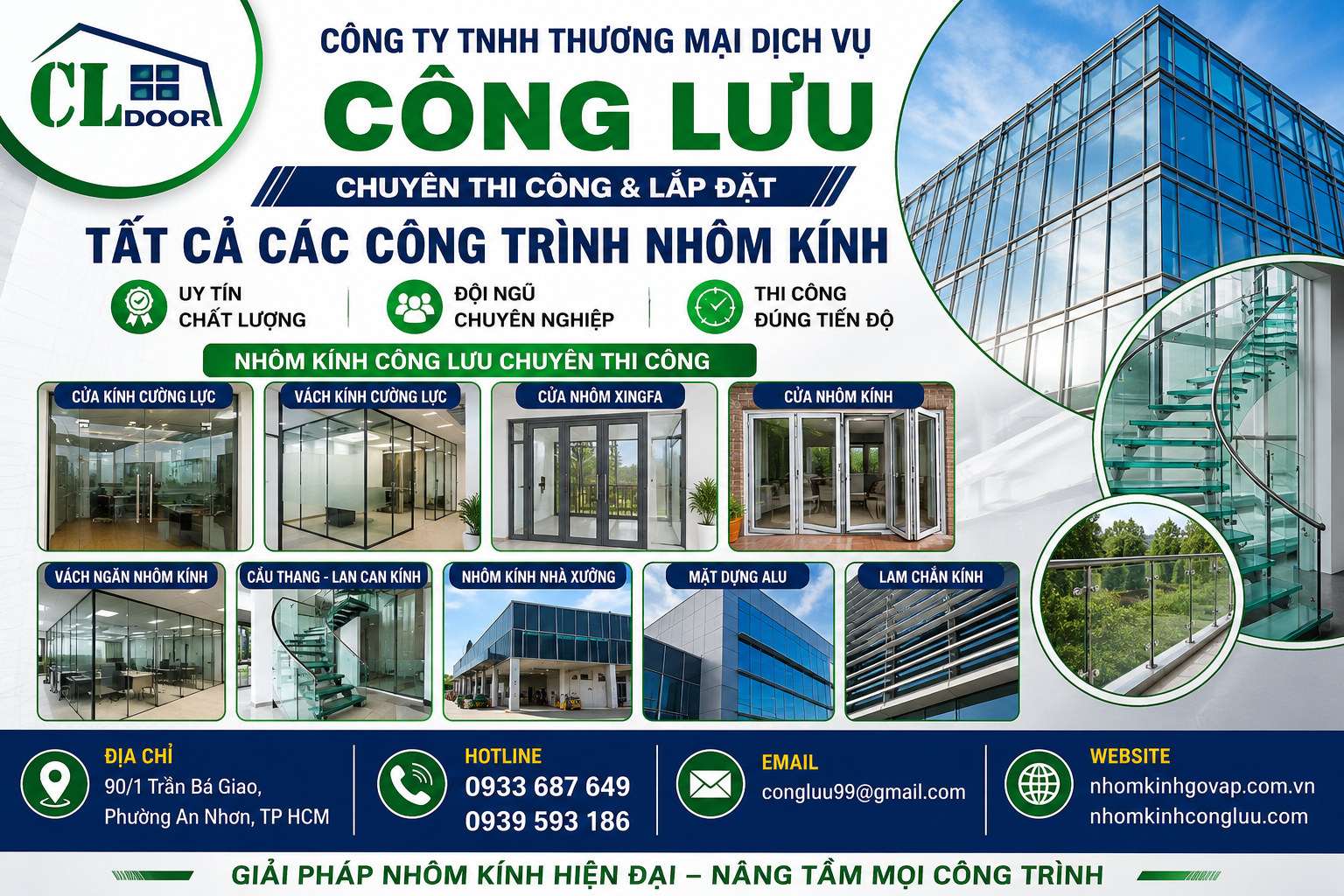 thi công cửa nhôm Xingfa