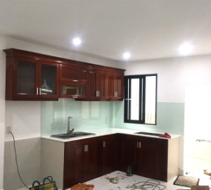 Nhôm kính tủ bếp