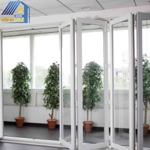 Cửa nhôm xingfa xếp trượt 6 cánh